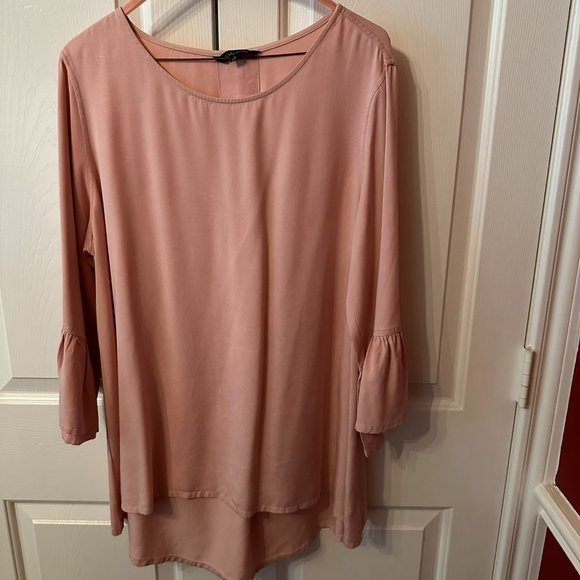 John Mark Large Rose Colored Tunic Blouse - Picture 1 of 4